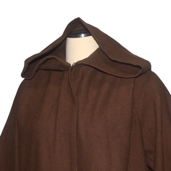 Disney Parks Star Wars Galaxy's Edge Jedi Robe Cloak Hood Cosplay Brown Youth L - Picture 2 of 7